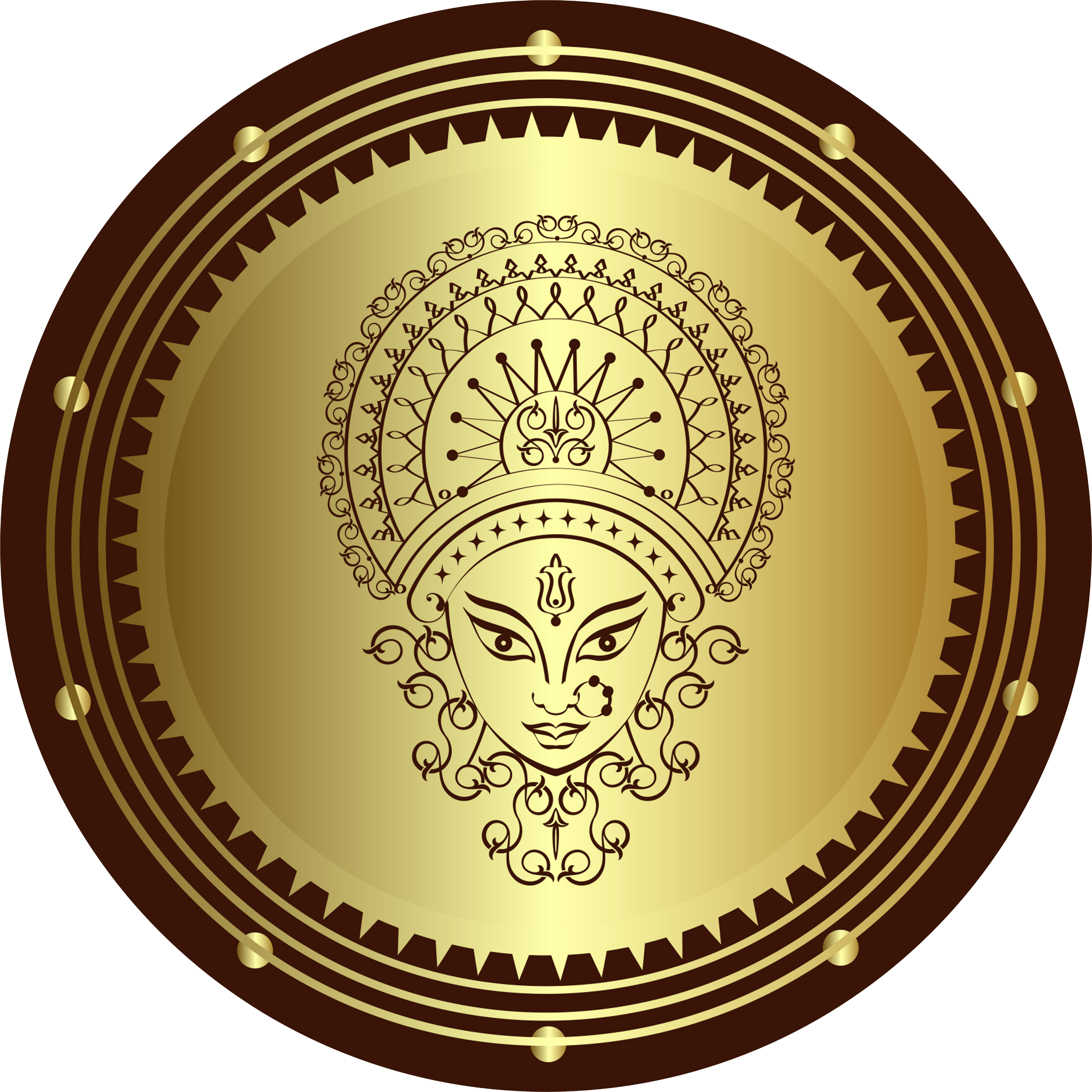 Buddha Rund Gold